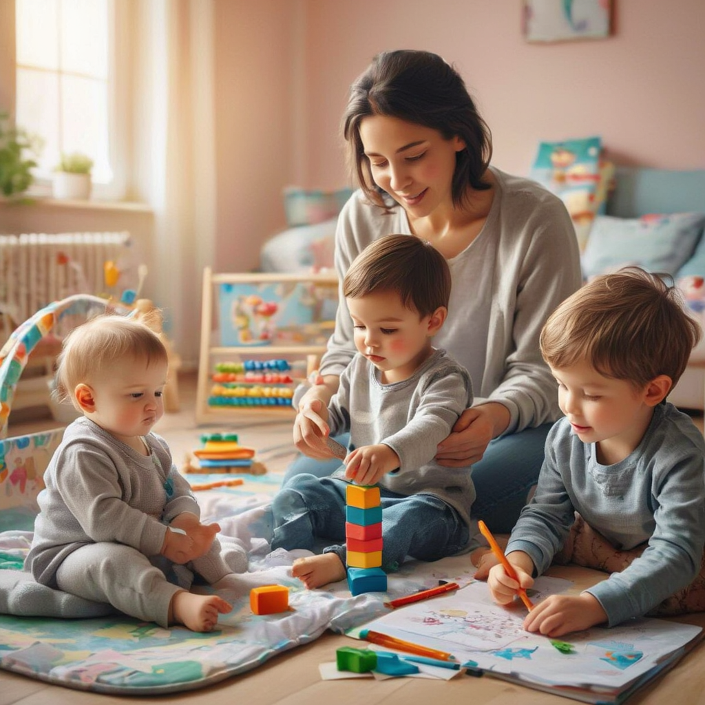 Niño explorando actividades de desarrollo